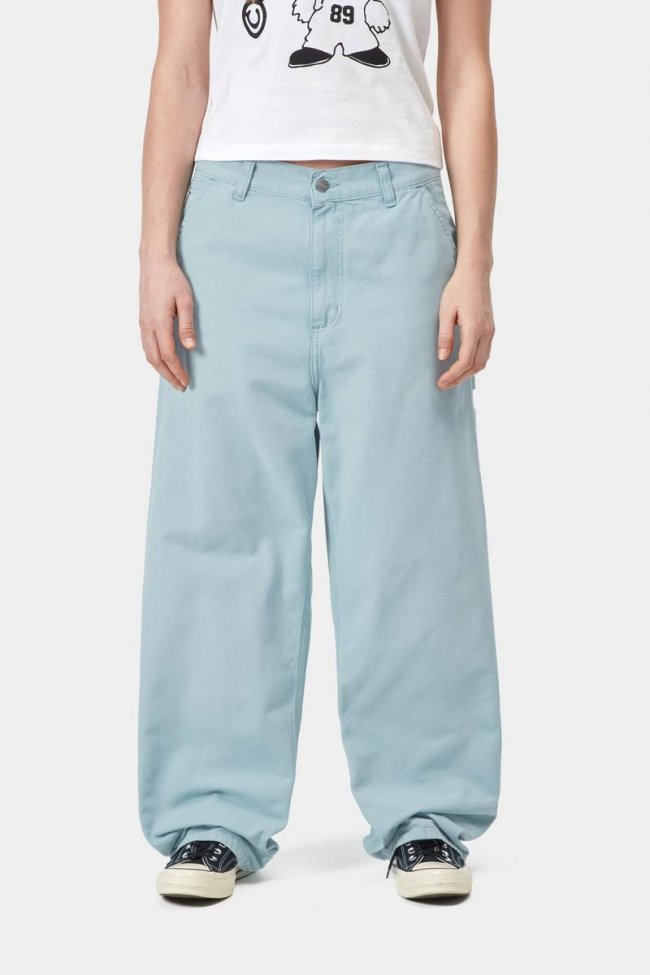 Carhartt Brandon Single Knee Pant - Tourmaline, Stone canvas Carhartt Brandon Single Knee Pant - Tourmaline, Stone canvas