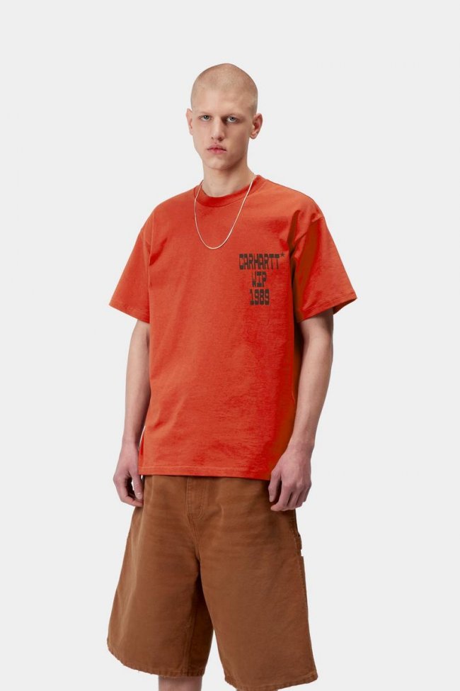 Carhartt S/S Blocks T-Shirt - Oxide Red Carhartt S/S Blocks T-Shirt - Oxide Red