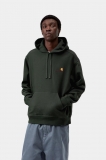 Carhartt Hooded American Script Sweatshirt - Raven Carhartt Hooded American Script Sweatshirt - Raven
