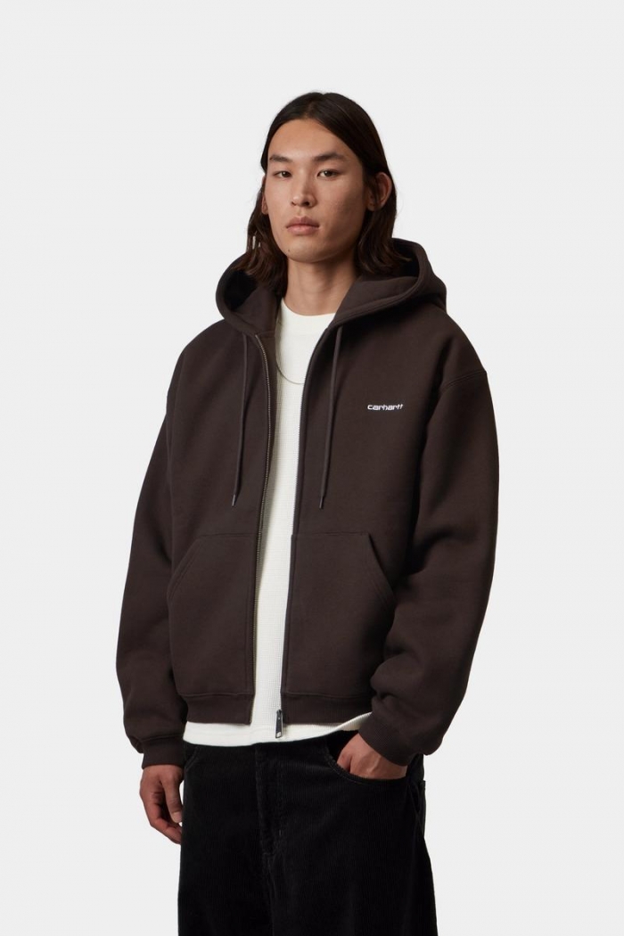 Carhartt Hooded Ebbert Jacket - Tobacco / White
