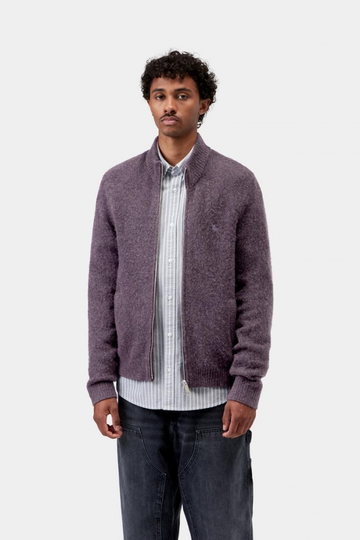 Carhartt Curtis Sweater Jacket - Tangled Shady Purple