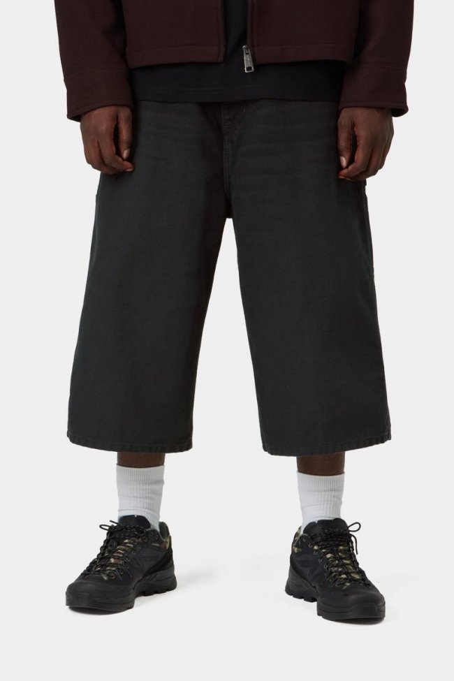 Carhartt OG Single Knee Short (Long) - Black, Stone canvas