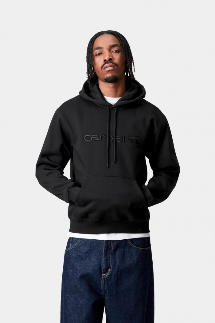 Carhartt Hooded Carhartt Sweatshirt - Black / Black