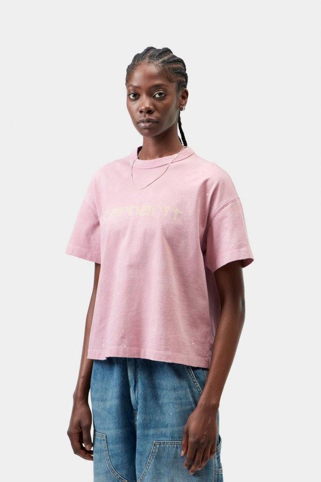 Carhartt S/S Painter T-Shirt - Hortensia, Destroy wash, splatter Carhartt S/S Painter T-Shirt - Hortensia, Destroy wash, splatter