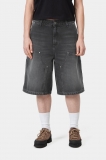 Carhartt Nixon Double Knee Short - Black, Grind wash Carhartt Nixon Double Knee Short - Black, Grind wash