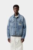Carhartt Helston Jacket - Blue, Destroy wash, splatter Carhartt Helston Jacket - Blue, Destroy wash, splatter