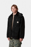 Carhartt Ambel Coat - Black / Black, Stone washed Carhartt Ambel Coat - Black / Black, Stone washed