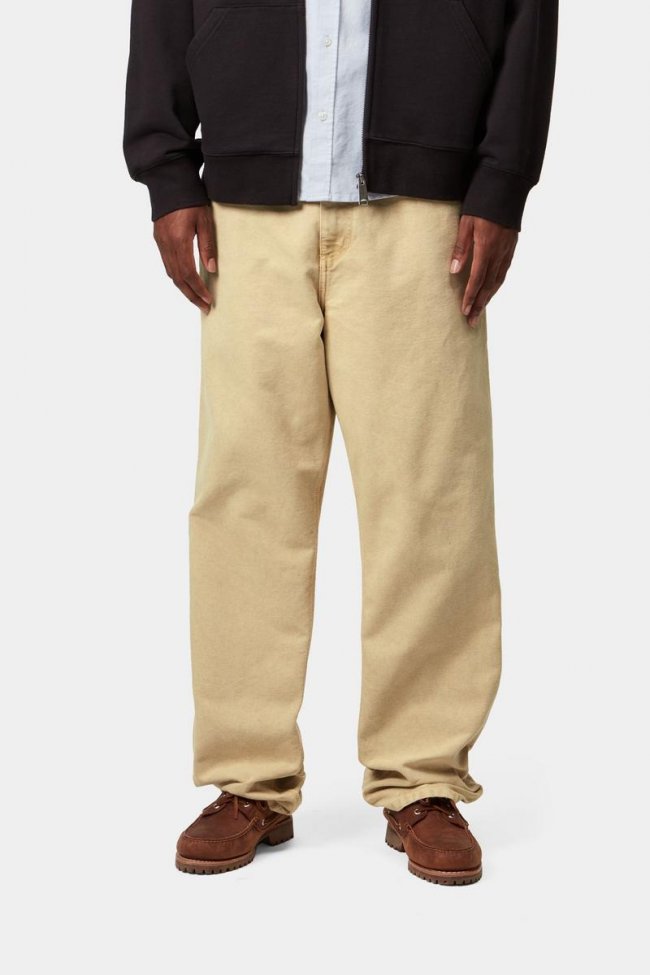 Carhartt Single Knee Pant - Dusty H Brown, Chalk wash