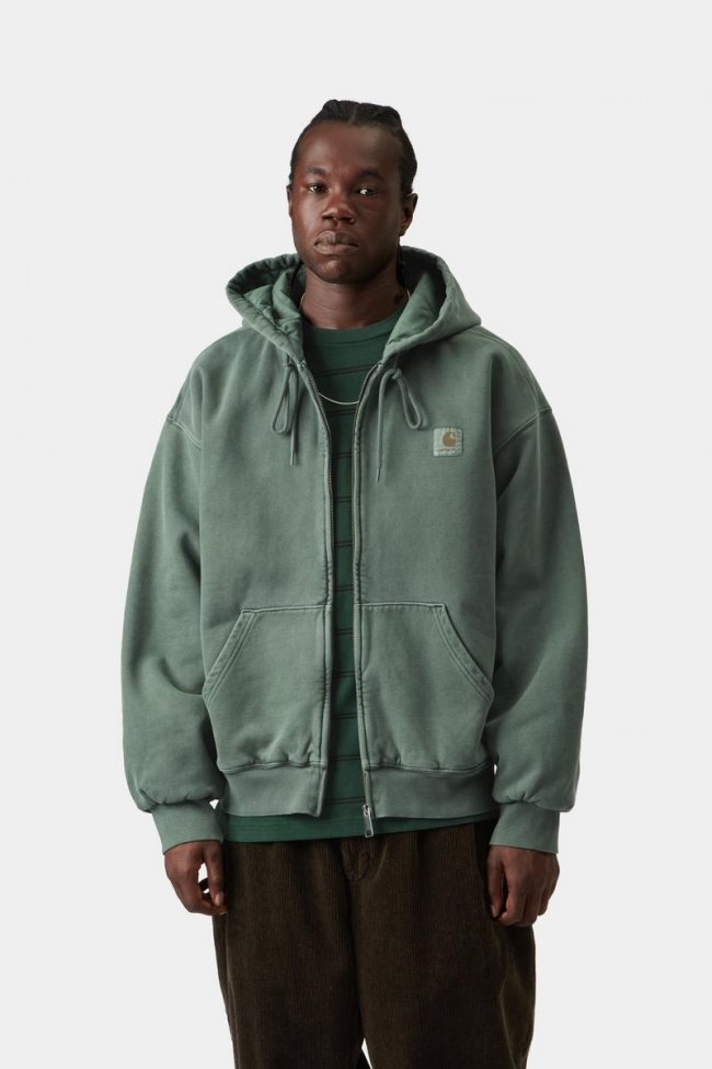 Carhartt Hooded Vista Jacket - Dark Scarab, Garment dyed
