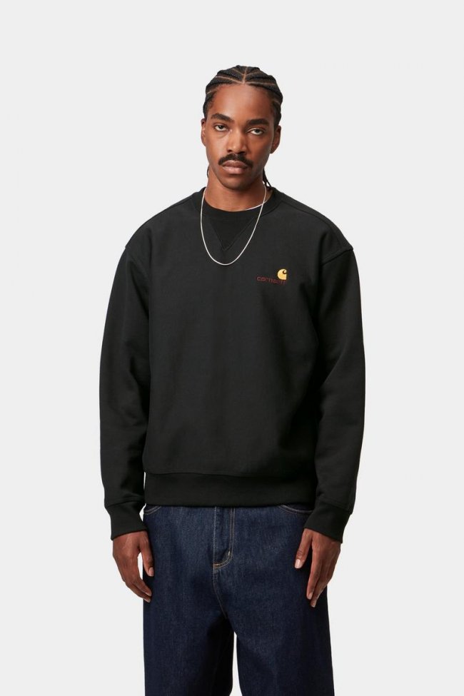 Carhartt American Script Sweatshirt - Black