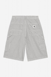 Carhartt Mercer Single Knee Short - Mercer Stripe, Graphite / Wax, Stone washed Carhartt Mercer Single Knee Short - Mercer Stripe, Graphite / Wax, Stone washed