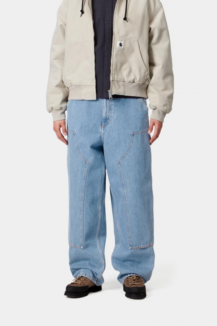 Carhartt Brandon Double Knee Pant - Blue, Stone bleached