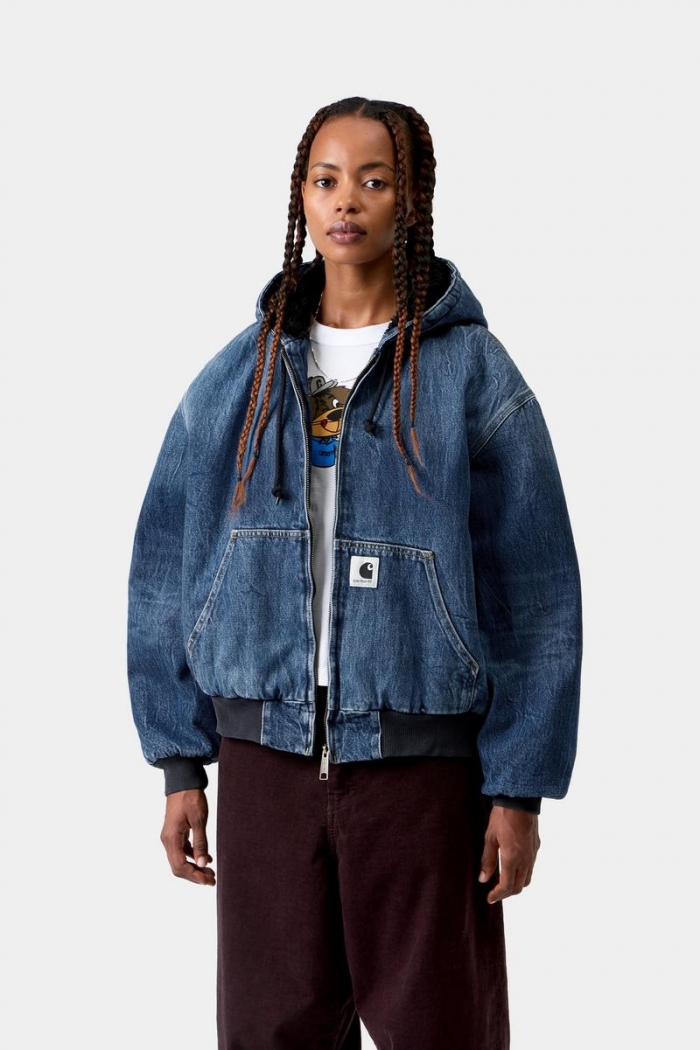 Carhartt OG Active Jacket (Winter) - Blue, Marble used wash