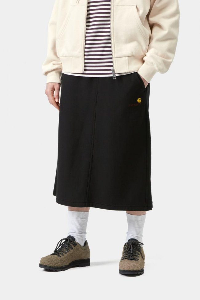 Carhartt American Script Sweat Skirt - Black Carhartt American Script Sweat Skirt - Black