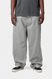 Carhartt Mercer Single Knee Pant - Mercer Stripe, Graphite / Wax, Stone washed