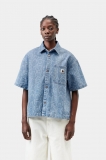 Carhartt S/S Snake Lovilia Shirt - Snake Camo, Blue, Bleached Carhartt S/S Snake Lovilia Shirt - Snake Camo, Blue, Bleached
