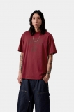 Carhartt S/S Faded Pond Corps T-Shirt - Marsala, Heavy stone wash