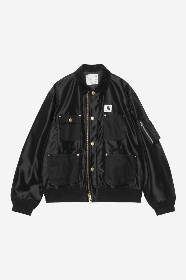 Carhartt sacai x Carhartt WIP Nylon Twill Duck Blouson - Sacai Black Carhartt sacai x Carhartt WIP Nylon Twill Duck Blouson - Sacai Black