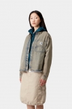 Carhartt Georgia Shirt Jac - Blue / Leather, Garment dyed Carhartt Georgia Shirt Jac - Blue / Leather, Garment dyed