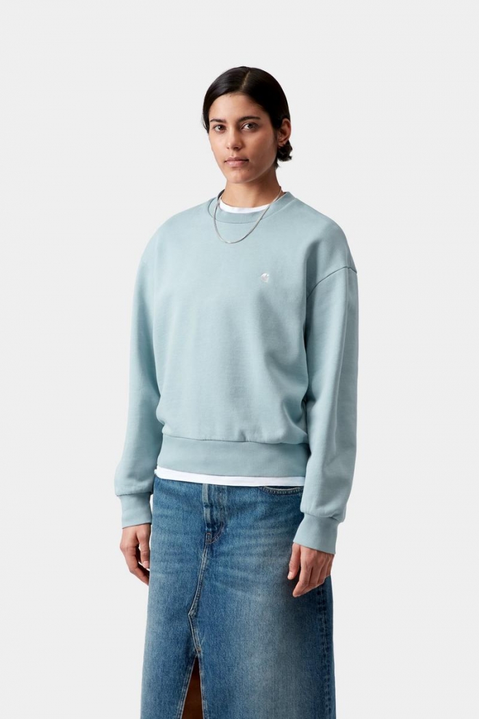 Carhartt Casey Sweatshirt - Tourmaline / Silver