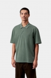 Carhartt S/S Wayne Polo - Dark Scarab, Garment dyed