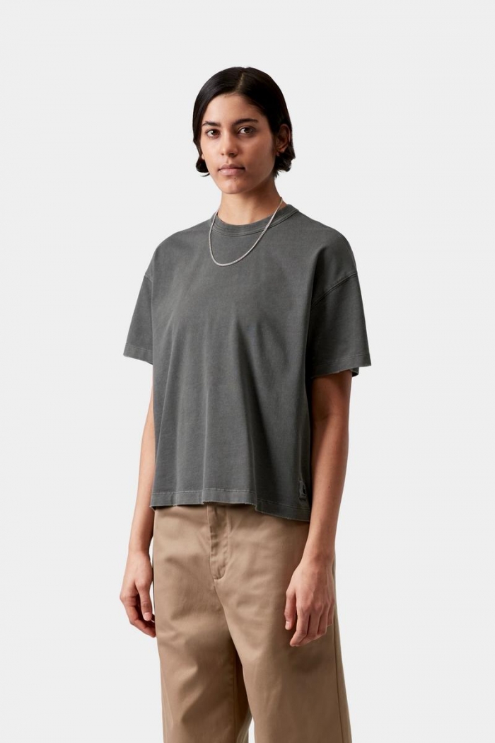 Carhartt S/S Torion T-Shirt - Black, Grind wash