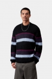 Carhartt Merton Sweater - Sundling Stripes, Dark Navy Carhartt Merton Sweater - Sundling Stripes, Dark Navy