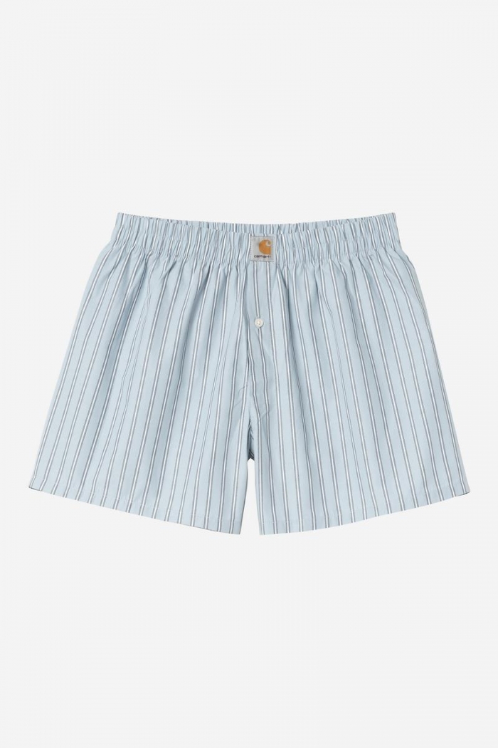 Carhartt Cotton Boxer - Grimsby Stripe, Blue Fog