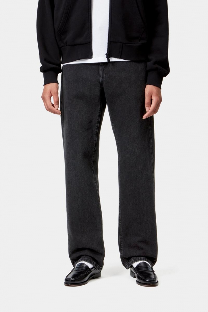 Carhartt Noxon Pant - Black, Stone washed