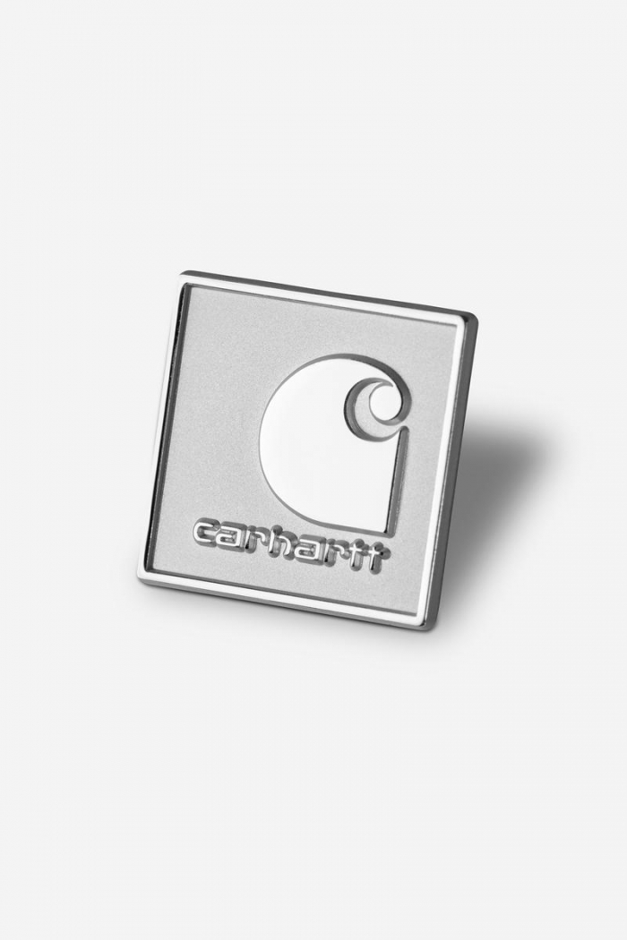 Carhartt Square Label Pin - Silver
