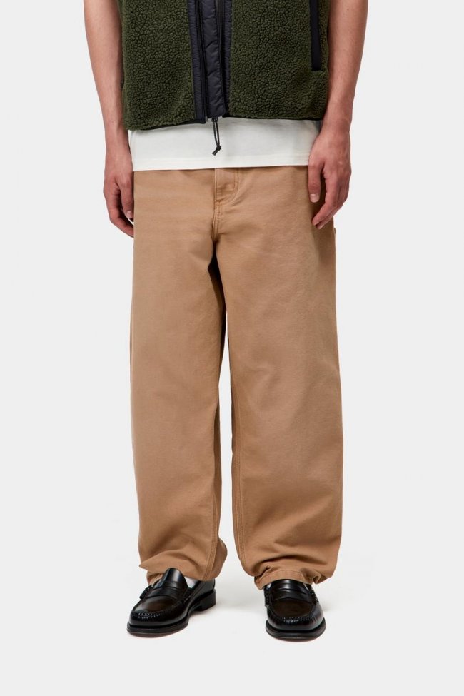 Carhartt Single Knee Pant - Hamilton Brown, Stone canvas