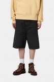 Carhartt Single Knee Short - Black, Stone canvas