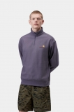 Carhartt Half Zip American Script Sweatshirt - Shady Purple Carhartt Half Zip American Script Sweatshirt - Shady Purple