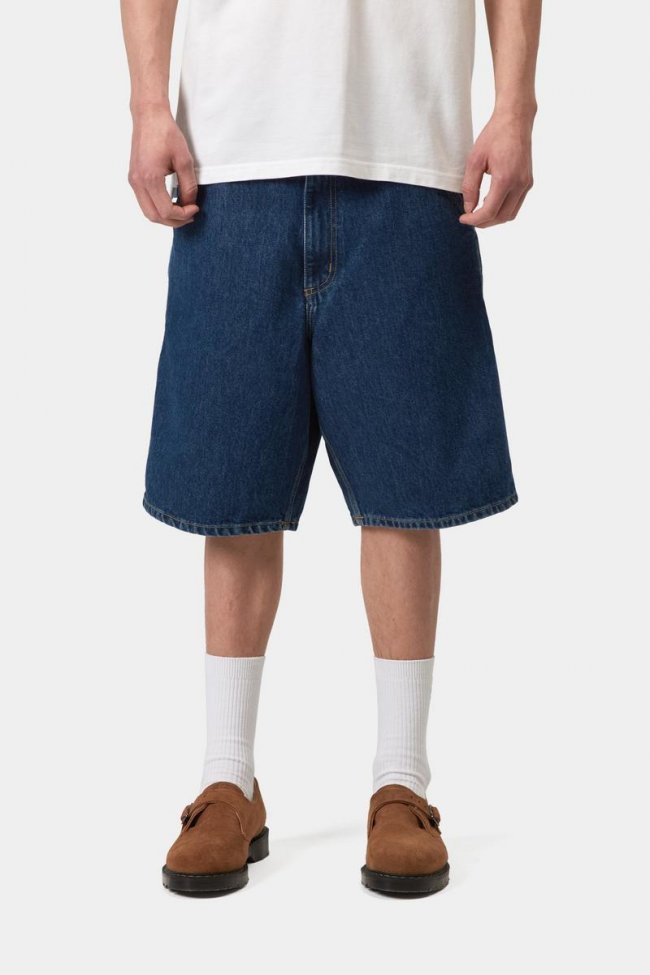 Carhartt Single Knee Short - Blue, Stone washed
