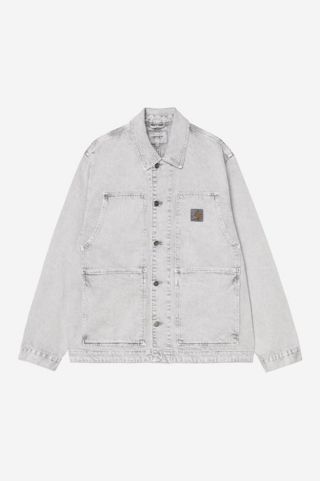 Carhartt OG Double Front Jacket - Black, Chalk wash