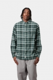 Carhartt L/S Fendrick Shirt - Fendrick Check, Deep Lagoon