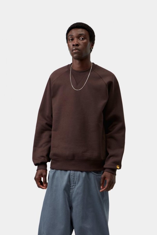 Carhartt Chase Sweatshirt - Palisander / Gold Carhartt Chase Sweatshirt - Palisander / Gold