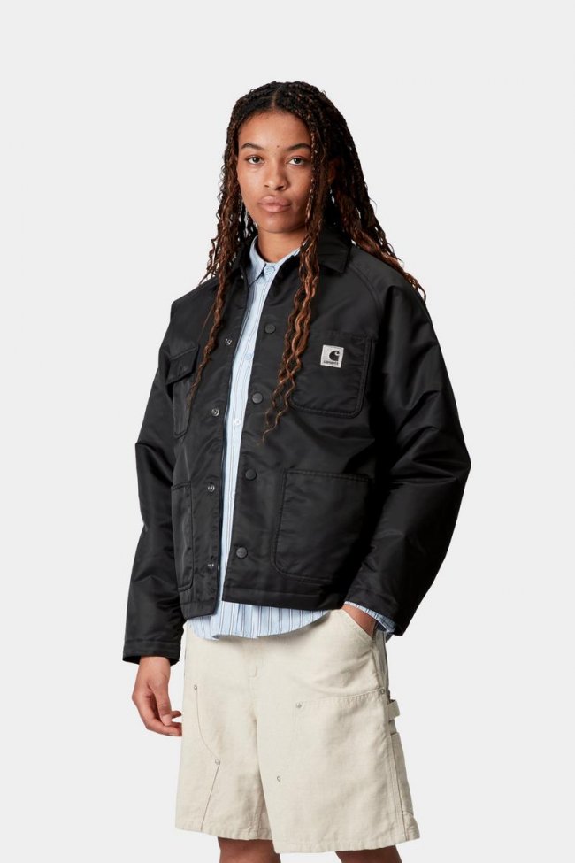 Carhartt Alumni Chore Coat - Black / Scarlet