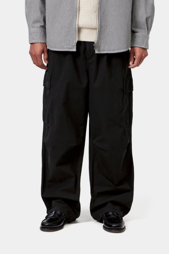 Carhartt Cole Cargo Pant - Black, Garment dyed