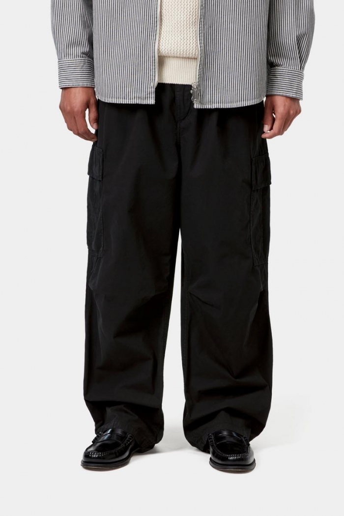 Carhartt Cole Cargo Pant - Black, Garment dyed
