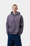 Carhartt Hooded American Script Sweatshirt - Shady Purple Carhartt Hooded American Script Sweatshirt - Shady Purple