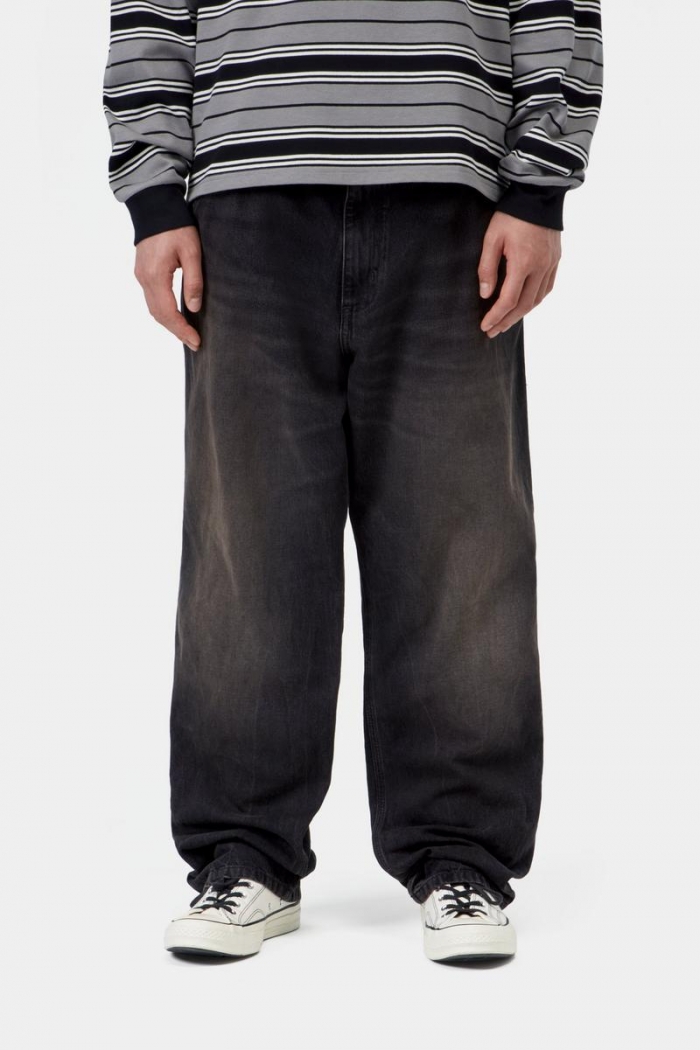 Carhartt Simple Pant - Black, Tobacco used wash