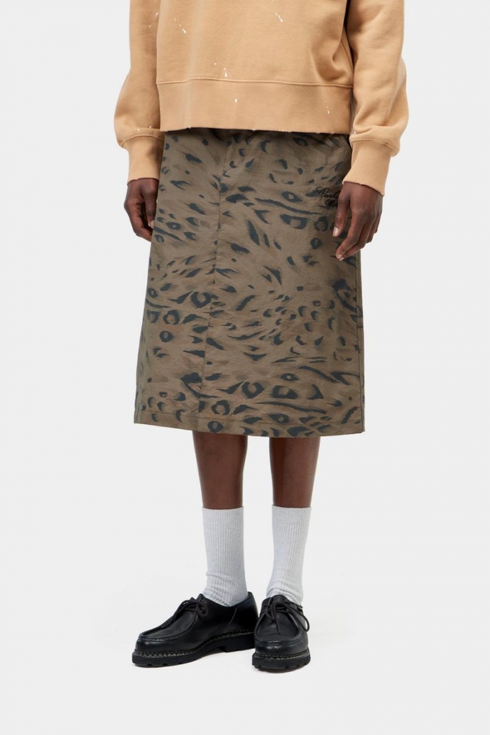 Carhartt Travon Skirt - Duck Feather Print, Cypress / Black