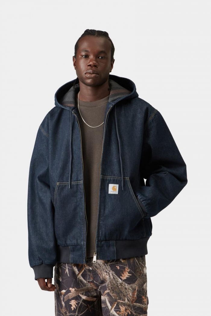 Carhartt OG Active Jacket - Blue, Rinsed