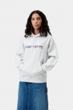 Carhartt Hooded Carhartt Sweatshirt - Ash Heather / Cozy Purple Carhartt Hooded Carhartt Sweatshirt - Ash Heather / Cozy Purple