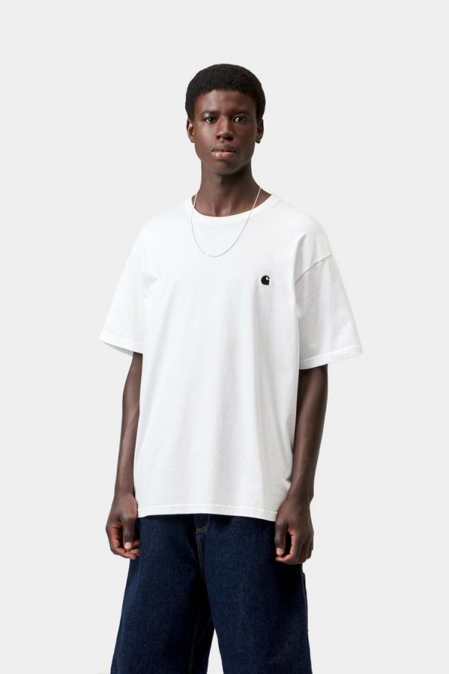 Carhartt S/S Madison T-Shirt - White / Black