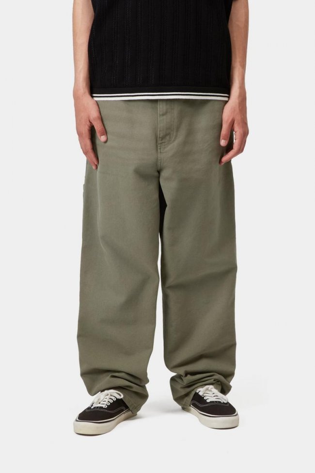 Carhartt Single Knee Pant - Leaf, Stone canvas
