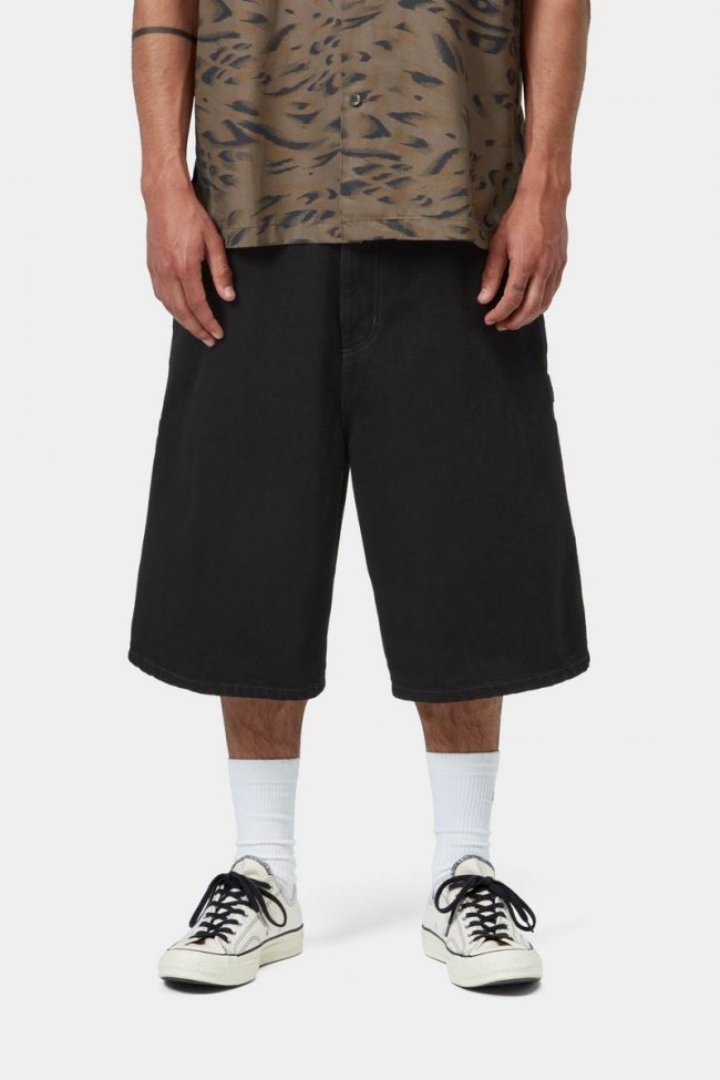 Carhartt OG Single Knee Short - Black, Rinsed