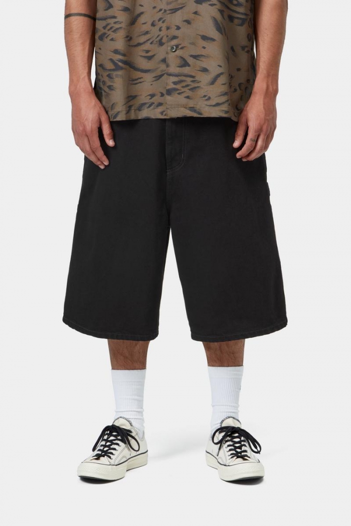 Carhartt OG Single Knee Short - Black, Rinsed