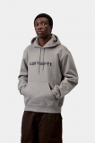 Carhartt Hooded Carhartt Sweatshirt - Shady Grey / Dark Navy Carhartt Hooded Carhartt Sweatshirt - Shady Grey / Dark Navy